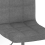Silla de comedor giratoria tela gris claro en Sillas de comedor | Comprar online en Foru.es