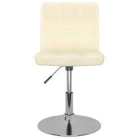 Silla de comedor giratoria tela color crema en Sillas de comedor | Comprar online en Foru.es