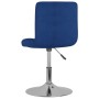Silla de comedor giratoria tela azul en Sillas de comedor | Comprar online en Foru.es