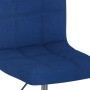 Silla de comedor giratoria tela azul en Sillas de comedor | Comprar online en Foru.es