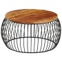 Mesa de centro de madera maciza reciclada Ø68 cm de vidaXL, Mesas de centro - Ref: Foro24-338022, Precio: 121,83 €, Descuento: %