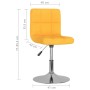 Silla de comedor giratoria tela amarillo en Sillas de comedor | Comprar online en Foru.es