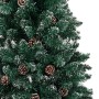 Árbol de Navidad estrecho con madera real y nieve 210 cm verde de vidaXL, Arboles de navidad - Ref: Foro24-320962, Precio: 81...