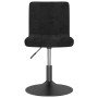 Silla de comedor giratoria de terciopelo negro en Sillas de comedor | Comprar online en Foru.es