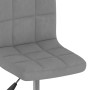 Silla de comedor giratoria de terciopelo gris claro en Sillas de comedor | Comprar online en Foru.es