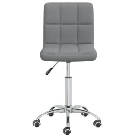 Silla de comedor giratoria tela gris claro en Sillas de comedor | Comprar online en Foru.es