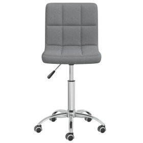 Silla de comedor giratoria tela gris claro en Sillas de comedor | Comprar online en Foru.es