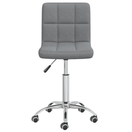 Silla de comedor giratoria tela gris claro en Sillas de comedor | Comprar online en Foru.es