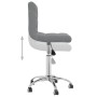 Silla de comedor giratoria tela gris claro en Sillas de comedor | Comprar online en Foru.es