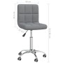 Silla de comedor giratoria tela gris claro en Sillas de comedor | Comprar online en Foru.es