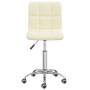 Silla de comedor giratoria tela color crema en Sillas de comedor | Comprar online en Foru.es