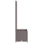Jardinera con enrejado PP marrón 40x40x136 cm de vidaXL, Maceteros y jardineras - Ref: Foro24-318259, Precio: 54,93 €, Descue...