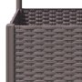 Jardinera con enrejado PP marrón 40x40x136 cm de vidaXL, Maceteros y jardineras - Ref: Foro24-318259, Precio: 54,93 €, Descue...