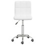 Silla de comedor giratoria cuero sintético blanco en Sillas de comedor | Comprar online en Foru.es