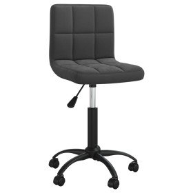 Silla de comedor giratoria de terciopelo negro en Sillas de comedor | Comprar online en Foru.es