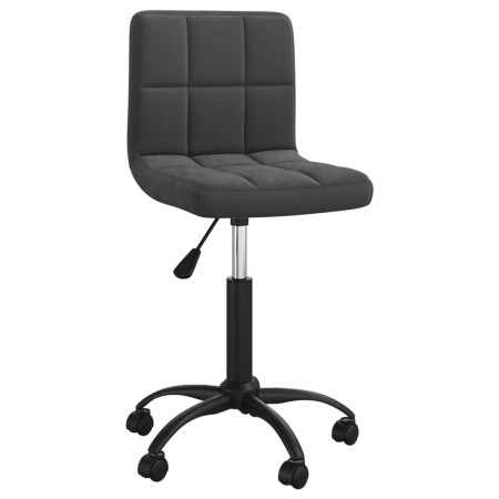 Silla de comedor giratoria de terciopelo negro en Sillas de comedor | Comprar online en Foru.es