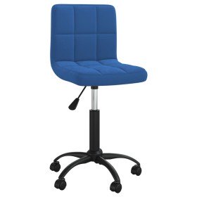 Silla de comedor giratoria de terciopelo azul en Sillas de comedor | Comprar online en Foru.es
