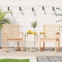 Sillas de jardín 2 uds madera maciza pino 60x48x91 cm de vidaXL, Sillas de jardín - Ref: Foro24-824053, Precio: 111,62 €, Des...