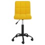 Silla de comedor giratoria de terciopelo amarillo mostaza en Sillas de comedor | Comprar online en Foru.es