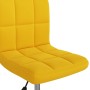 Silla de comedor giratoria de terciopelo amarillo mostaza en Sillas de comedor | Comprar online en Foru.es