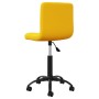 Silla de comedor giratoria de terciopelo amarillo mostaza en Sillas de comedor | Comprar online en Foru.es