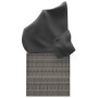 Sofá tumbona de jardín con toldo cojines ratán sintético gris de vidaXL, Tumbonas - Ref: Foro24-319568, Precio: 263,11 €, Des...