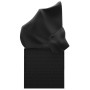 Sofá tumbona de jardín con toldo cojines ratán sintético negro de vidaXL, Tumbonas - Ref: Foro24-319569, Precio: 252,76 €, De...