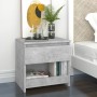 Mesita de noche madera ingeniería gris hormigón 40x30x39 cm de vidaXL, Mesitas de noche - Ref: Foro24-803451, Precio: 32,25 €...