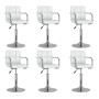 Sillas de comedor giratorias 6 unidades cuero sintético blanco en Sillas de comedor | Comprar online en Foru.es