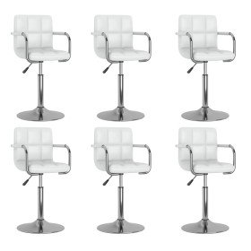 Sillas de comedor giratorias 6 unidades cuero sintético blanco en Sillas de comedor | Comprar online en Foru.es