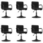 Sillas de comedor giratorias 6 unidades terciopelo negro en Sillas de comedor | Comprar online en Foru.es