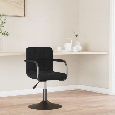 Silla de comedor de terciopelo negro en Sillas de comedor | Comprar online en Foru.es