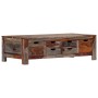 Mesa de centro madera maciza de sheesham gris 100x50x30 cm de vidaXL, Mesas de centro - Ref: Foro24-247982, Precio: 193,25 €,...