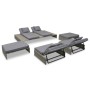 Set de muebles de jardín 5 pzas y cojines ratán sintético gris de vidaXL, Conjuntos de jardín - Ref: Foro24-42889, Precio: 94...