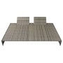 Set de muebles de jardín 5 pzas y cojines ratán sintético gris de vidaXL, Conjuntos de jardín - Ref: Foro24-42889, Precio: 94...