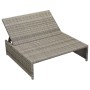 Set de muebles de jardín 5 pzas y cojines ratán sintético gris de vidaXL, Conjuntos de jardín - Ref: Foro24-42889, Precio: 94...