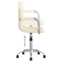 Silla de comedor giratoria tela color crema en Sillas de comedor | Comprar online en Foru.es