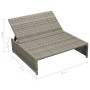Set de muebles de jardín 5 pzas y cojines ratán sintético gris de vidaXL, Conjuntos de jardín - Ref: Foro24-42889, Precio: 94...