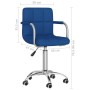 Silla de comedor giratoria tela azul en Sillas de comedor | Comprar online en Foru.es