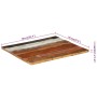 Tablero de mesa rectangular madera maciza 70x80 cm 25-27 mm de vidaXL, Tableros para mesas - Ref: Foro24-286060, Precio: 107,...