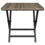 Mesa plegable ratán sintético gris 45x35x32 cm de vidaXL, Mesas de jardín - Ref: Foro24-362252, Precio: 26,02 €, Descuento: %