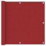 Toldo para balcón tela oxford rojo 90x300 cm en Sombrillas | Comprar online en Foru.es