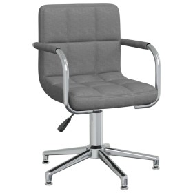 Silla de comedor giratoria tela gris claro en Sillas de comedor | Comprar online en Foru.es