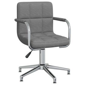 Silla de comedor giratoria tela gris claro en Sillas de comedor | Comprar online en Foru.es