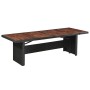 Mesa de jardín ratán sintético madera acacia maciza 240x90x74cm de vidaXL, Mesas de jardín - Ref: Foro24-43940, Precio: 350,6...