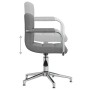 Silla de comedor giratoria tela gris claro en Sillas de comedor | Comprar online en Foru.es