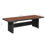 Mesa de jardín ratán sintético madera acacia maciza 240x90x74cm de vidaXL, Mesas de jardín - Ref: Foro24-43940, Precio: 350,6...