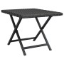 Mesa plegable ratán sintético negro 45x35x32 cm de vidaXL, Mesas de jardín - Ref: Foro24-362251, Precio: 26,47 €, Descuento: %