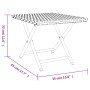 Mesa plegable ratán sintético negro 45x35x32 cm de vidaXL, Mesas de jardín - Ref: Foro24-362251, Precio: 26,47 €, Descuento: %
