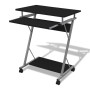 Escritorio compacto de ordenador con bandeja de teclado negro de vidaXL, Escritorios - Ref: Foro24-20051, Precio: 59,96 €, De...